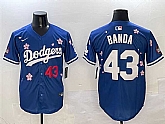 Men's Los Angeles Dodgers #43 Anthony Banda Royal 2025 Tokyo Series Limited Stitched Jersey,baseball caps,new era cap wholesale,wholesale hats